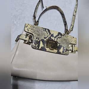 Michael Kors Shoudler Bag MK Purse Python Embossed Leather Snakeskin Crossbody